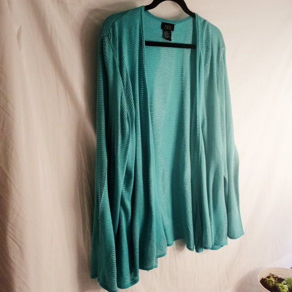 Womens 2X R Q T Wavelength Knit Cardigan Sweater - Picture 5 of 16